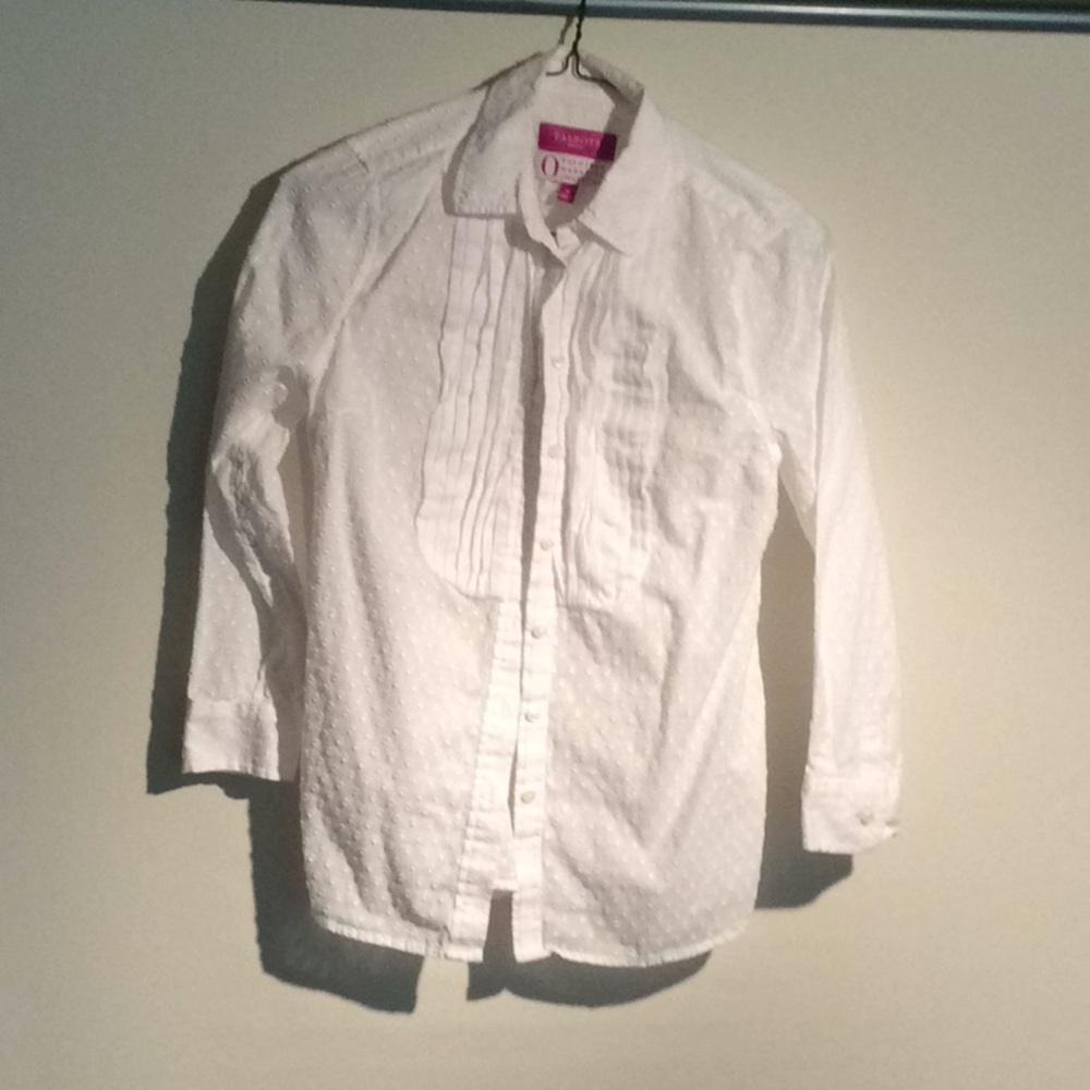 White eyelet blouse